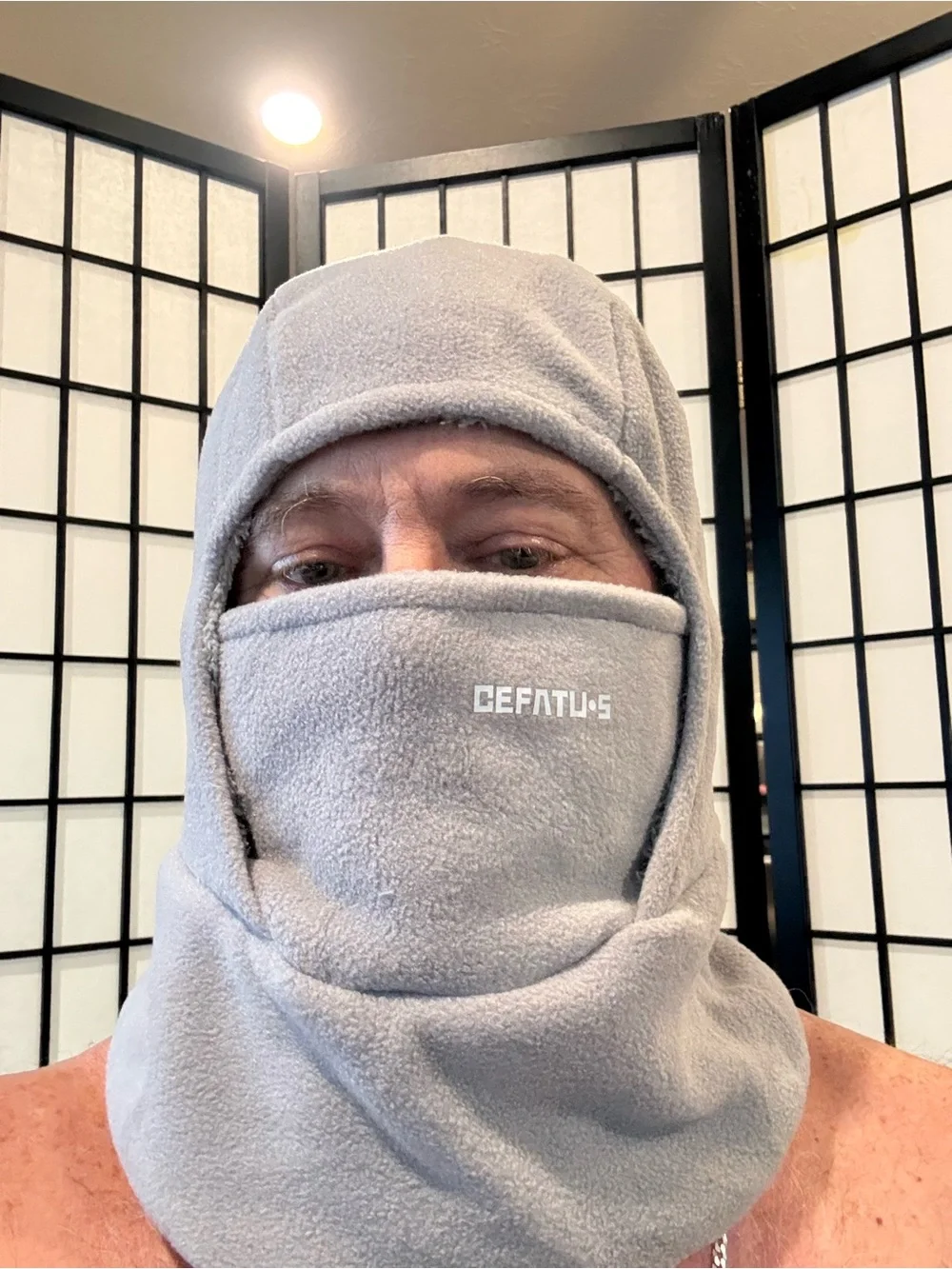 Cefatus Grey Fleece Balaclava Hood