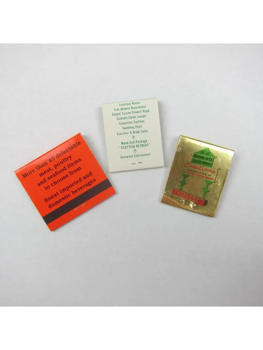 N/A vintage matchbooks
