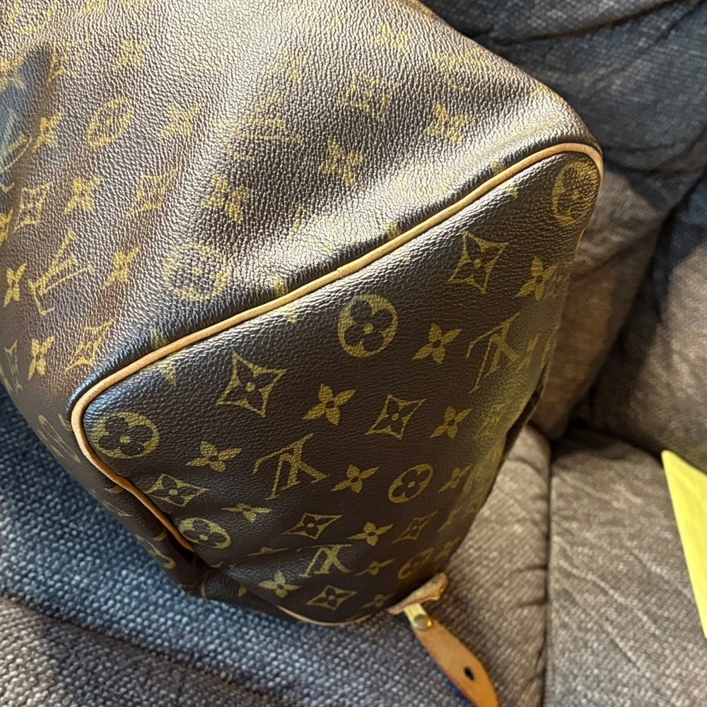 Louis Vuitton Speedy 35 Monogram Canvas Boston Bag Vintage