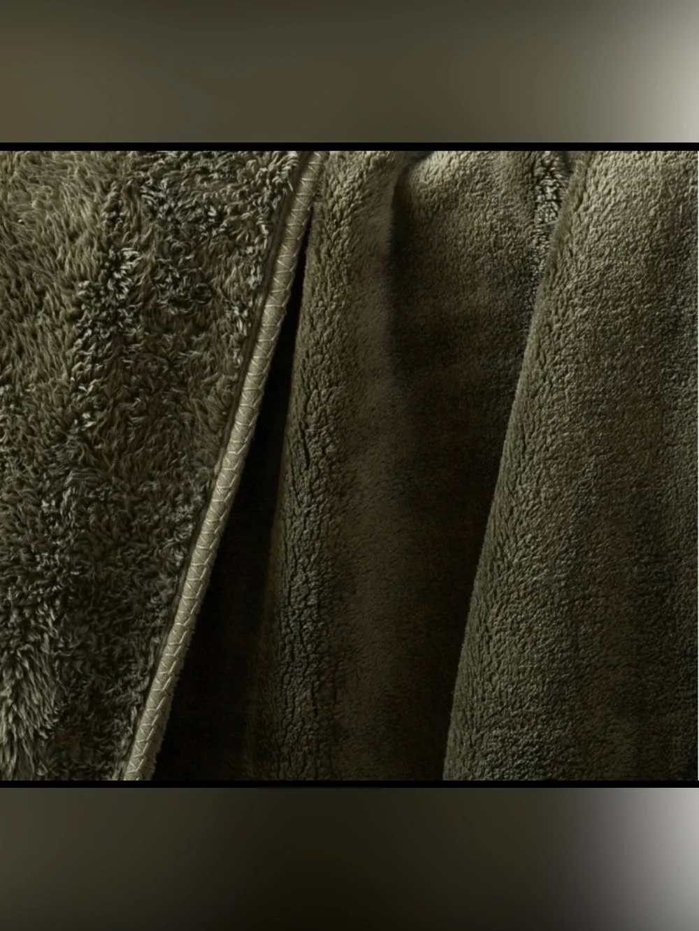 Pottery Barn Cozy Cloud Green Blanket
