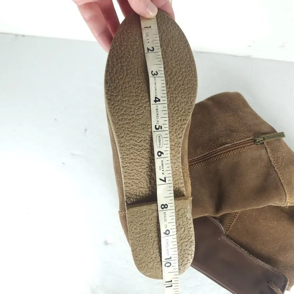 Rag & Co Women’s US 8,5? Brown Suede Side Zip Lace Over The Knee Riding Boots