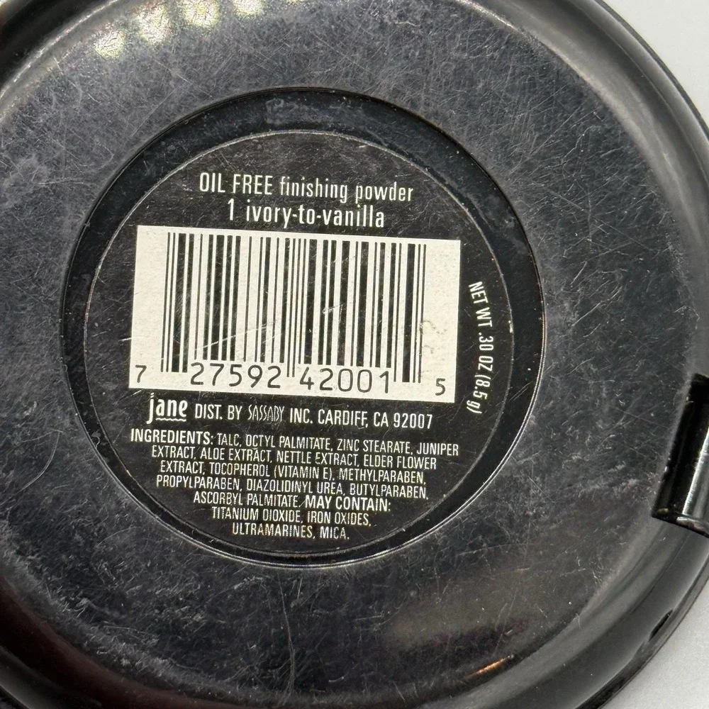 Jane By Sassaby Oil Free Finishing Powder 1 Ivory To‎ Vanilla Y2K 2000s READ