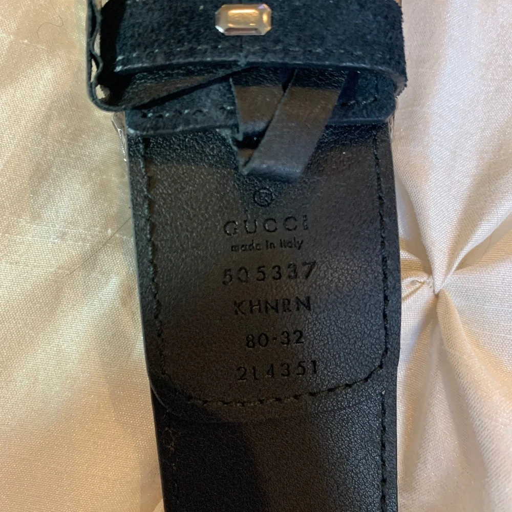 Gucci black suede