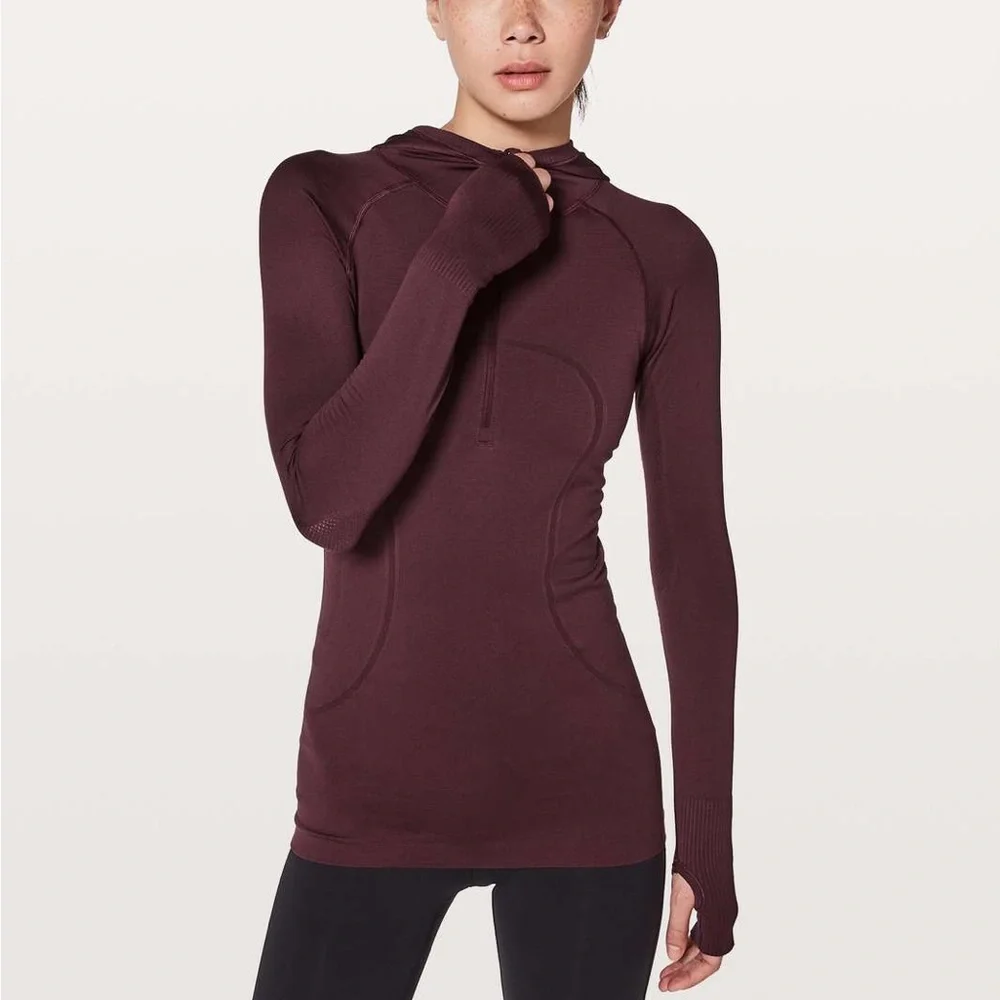 Lululemon swiftly tech half zip hoodie.