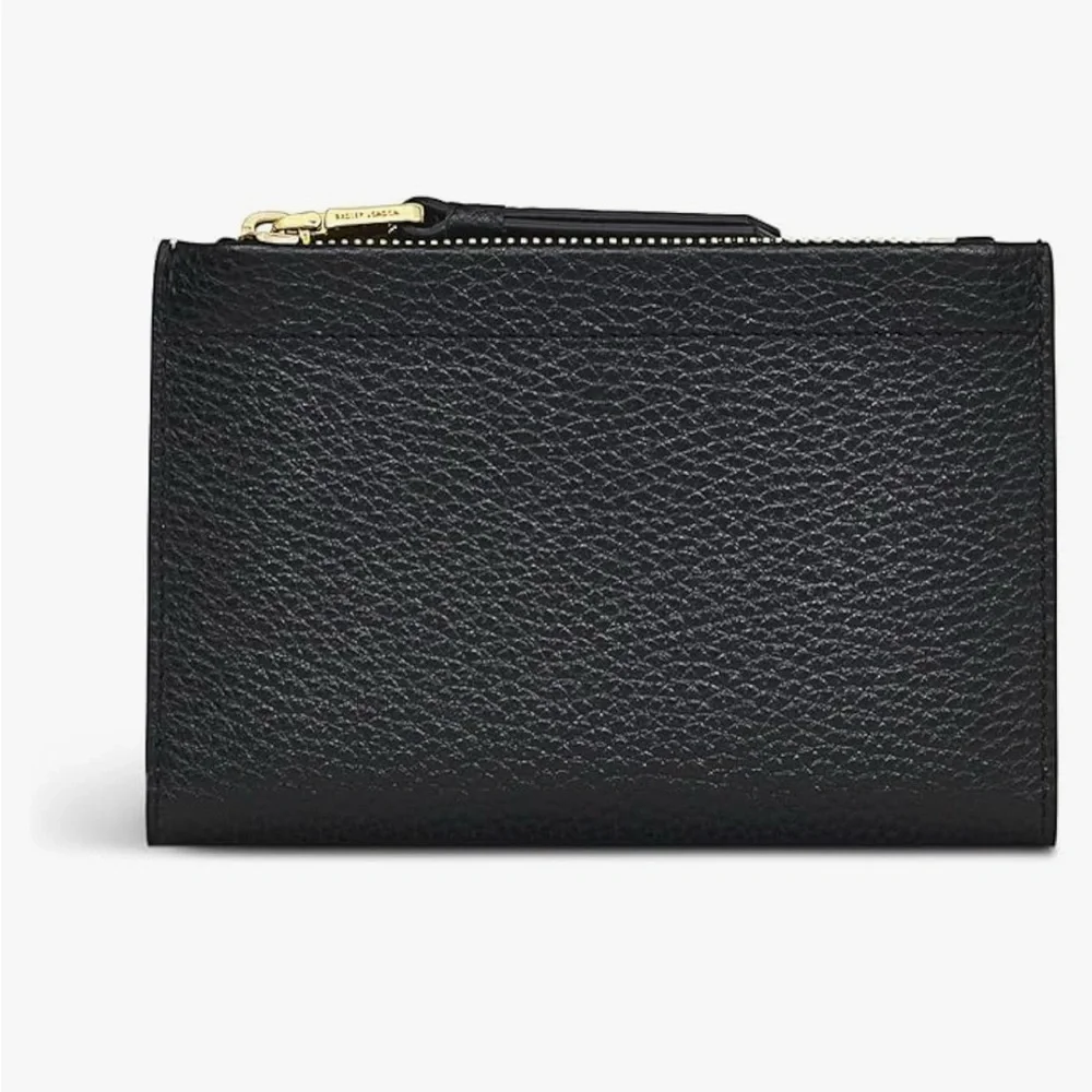 Radley London Sunny Dene Bifold Black‎ Leather Wallet with Gold Accents