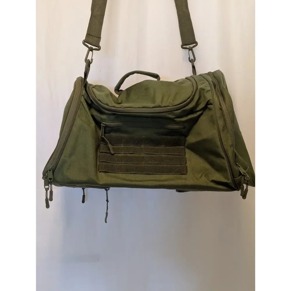 Sirius Strength Olive Green Tactical Duffel Bag Gym Travel Luggage w MOLLE NEW