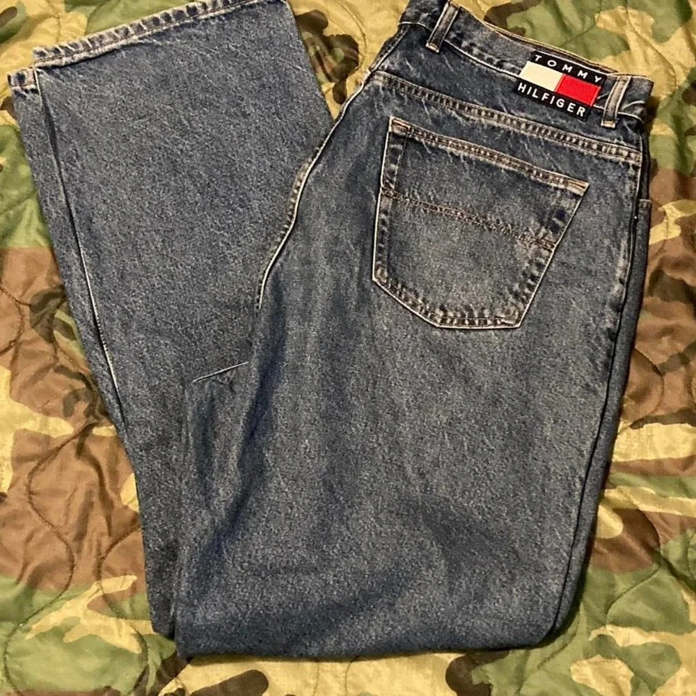 Tommy Hilfiger baggy Wide leg‎ jeans vtg mens 40/34