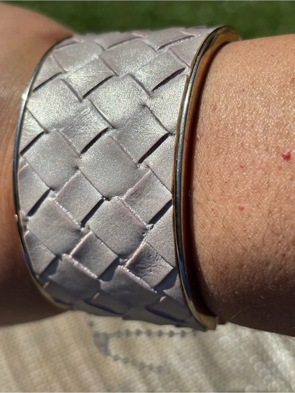 Woven Leather Smartwatch Band -
