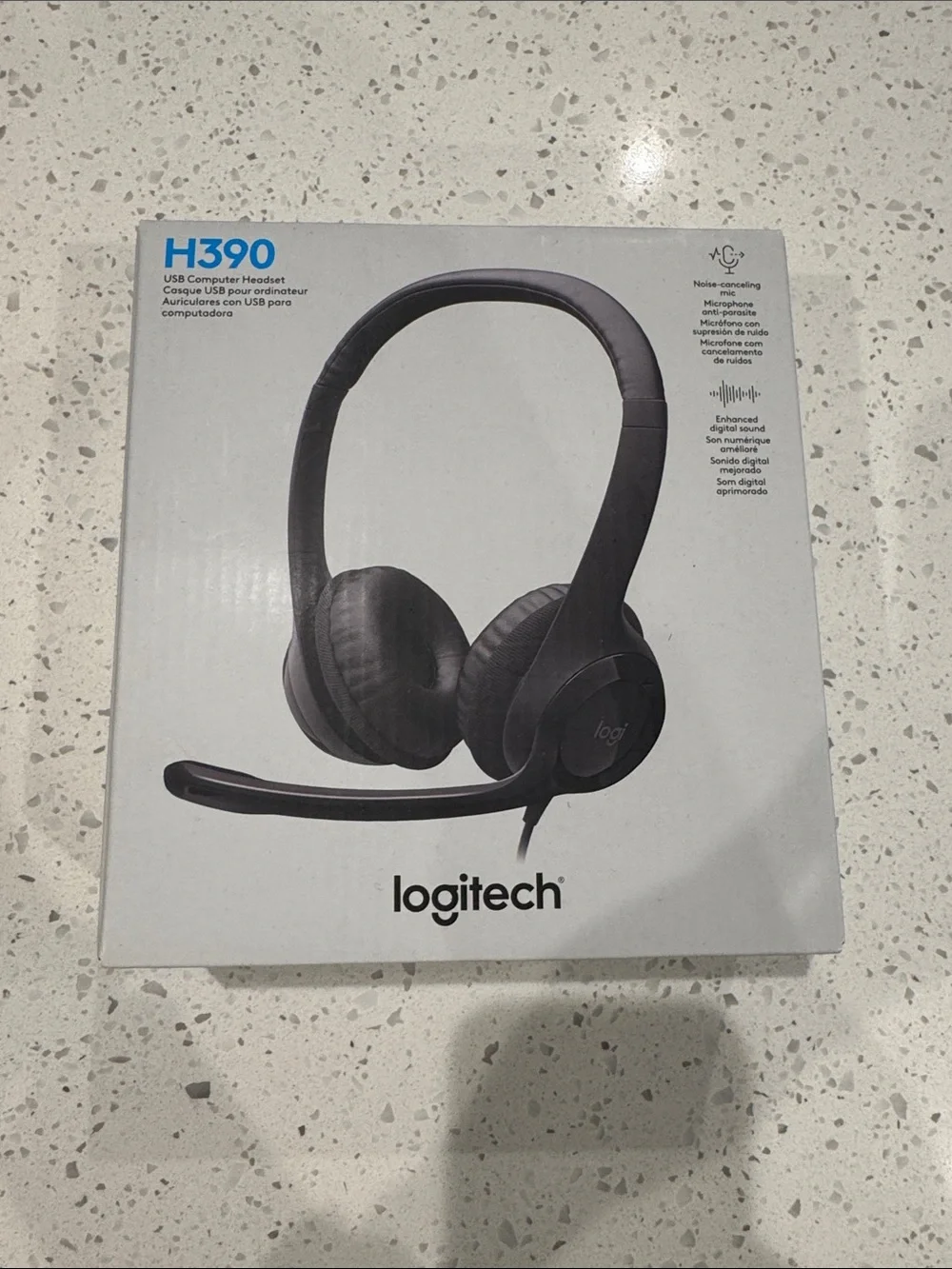 Logitech H390 USB Headset — Black