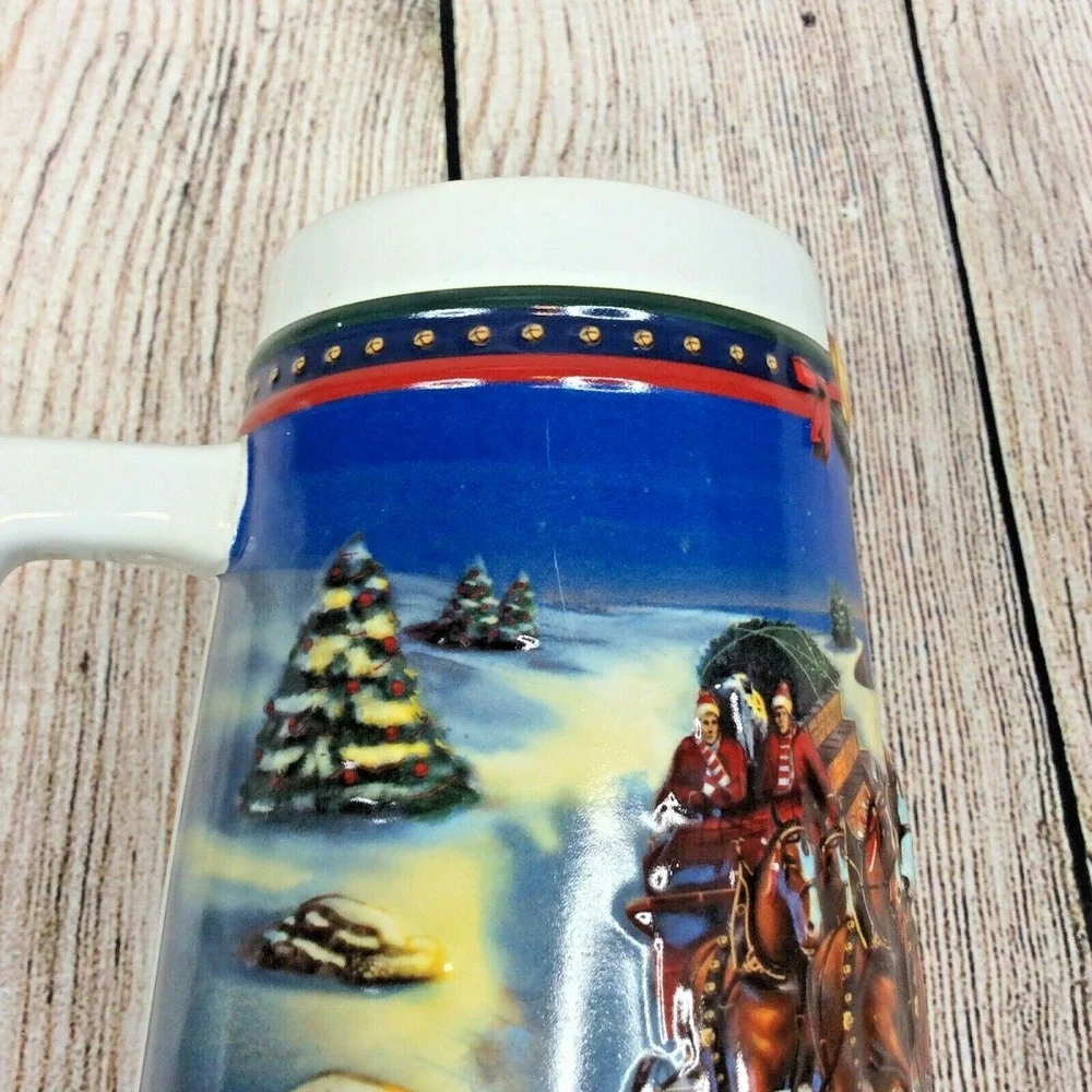 Budweiser holiday stein