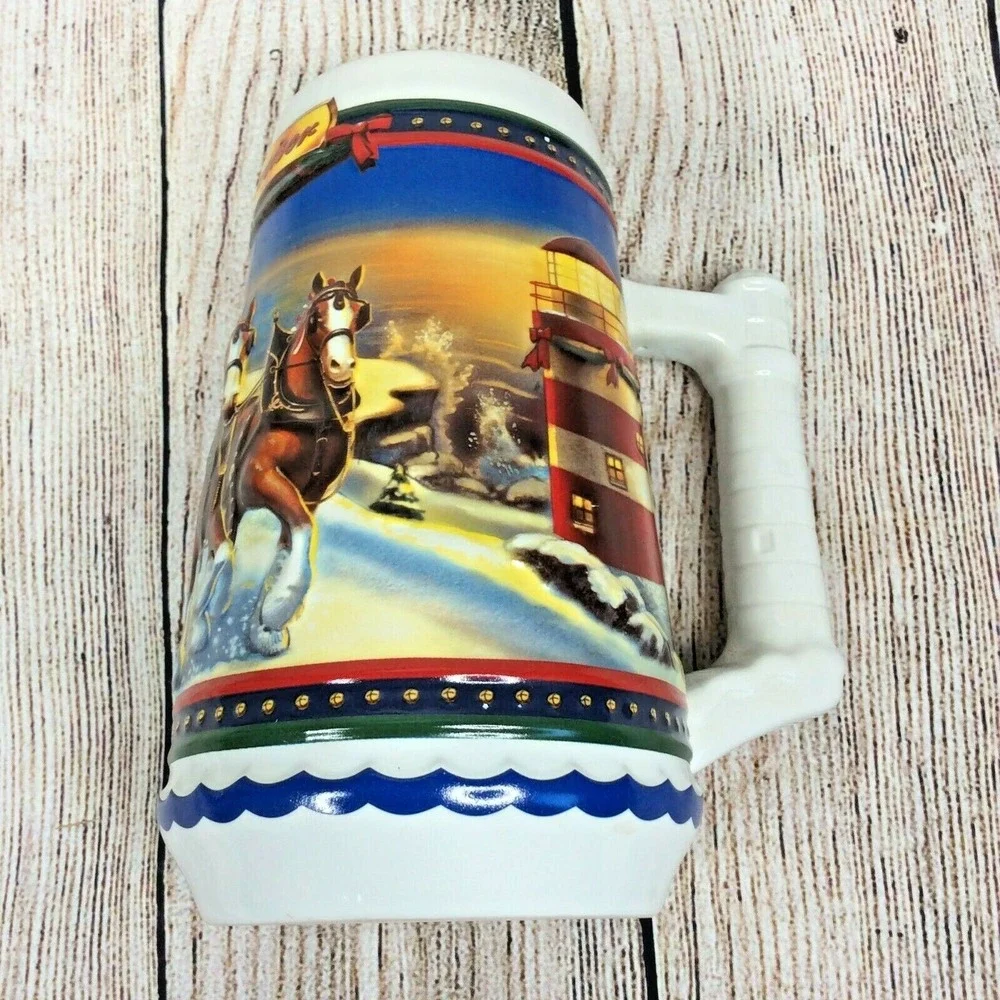 Budweiser holiday stein