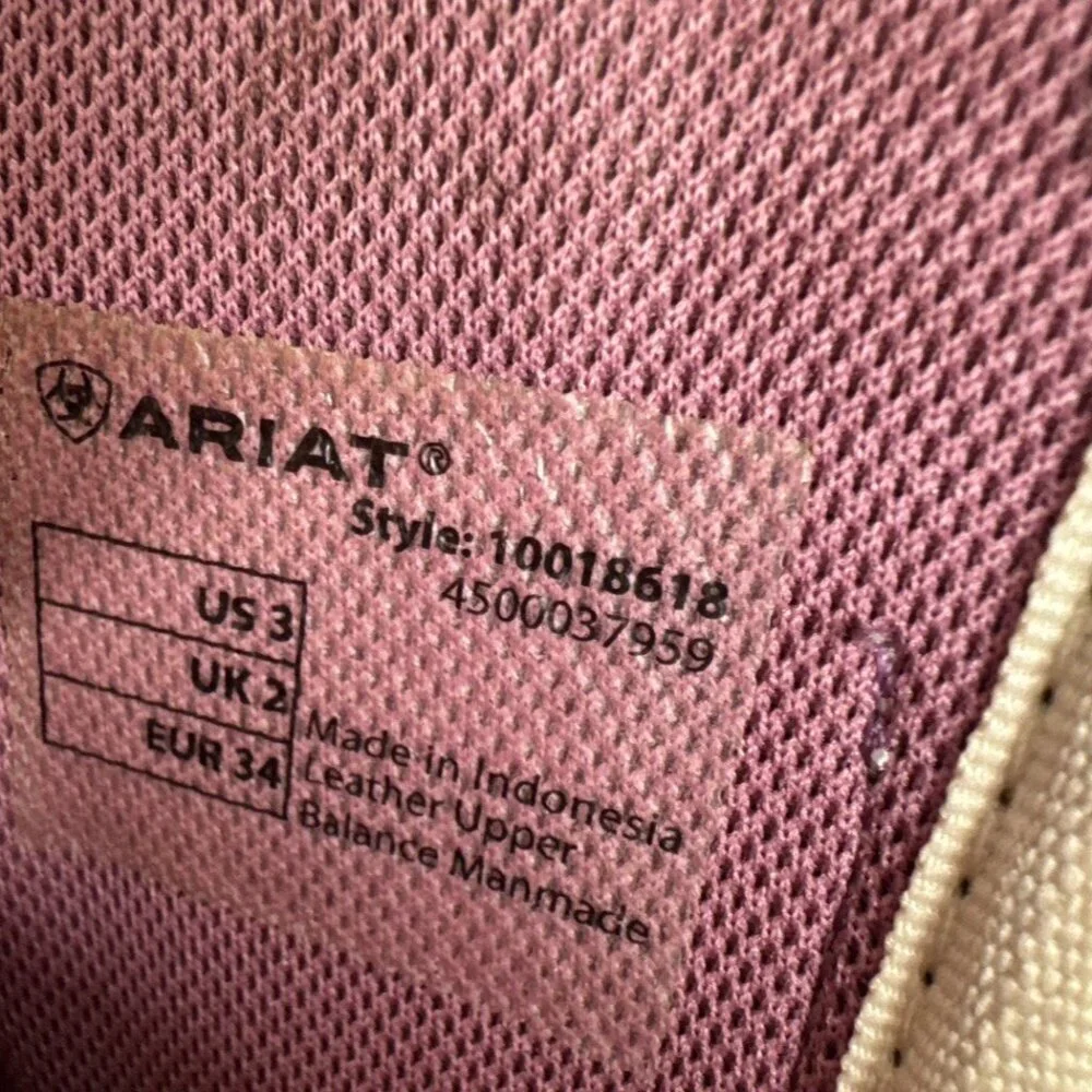 Ariat pink brown