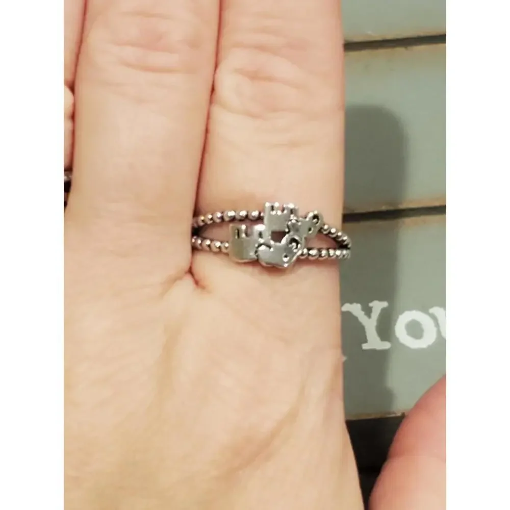 N/A silver stamped