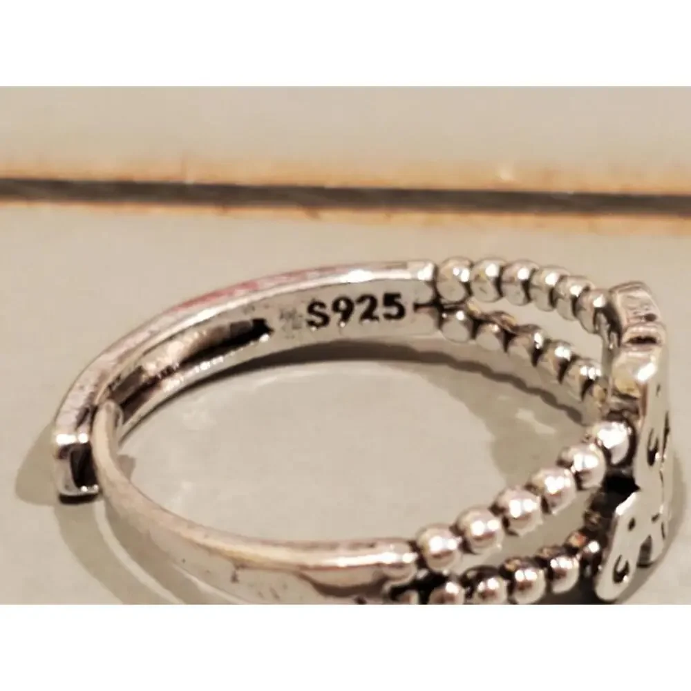 N/A silver stamped