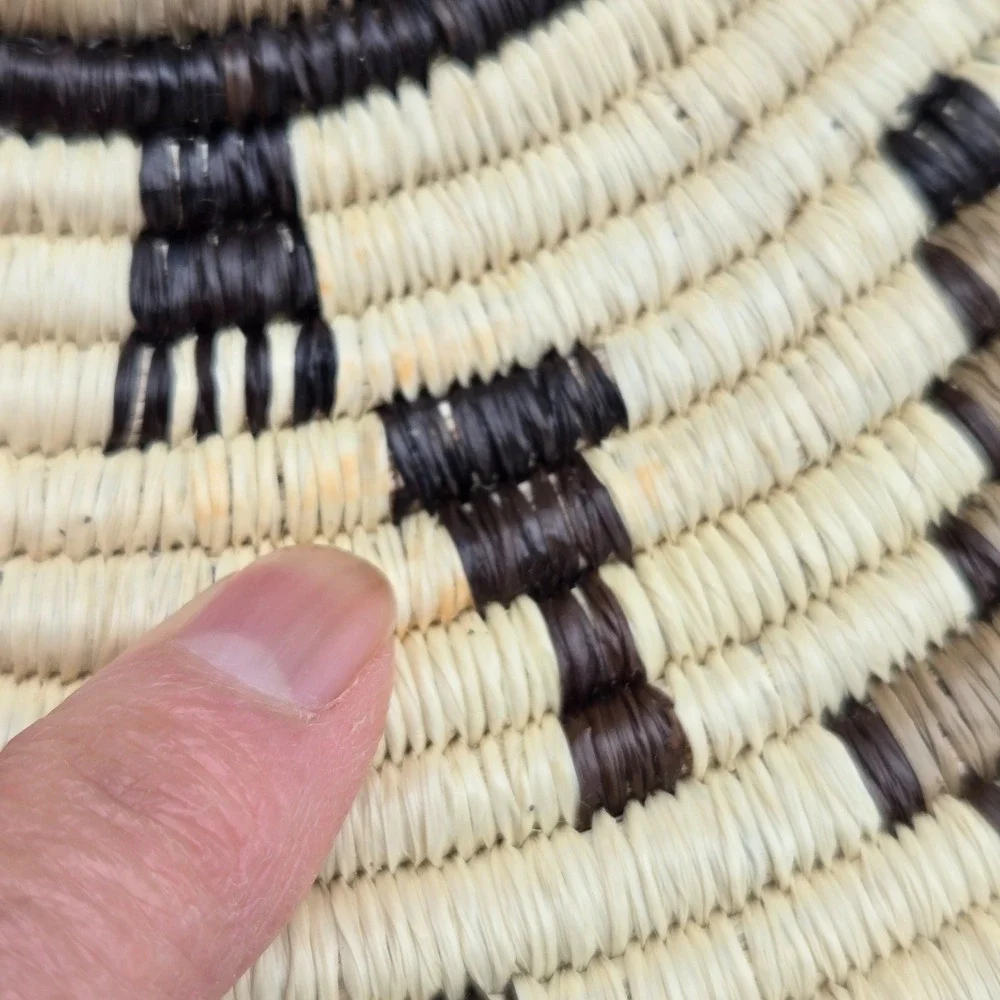 Handmade handwoven coiled