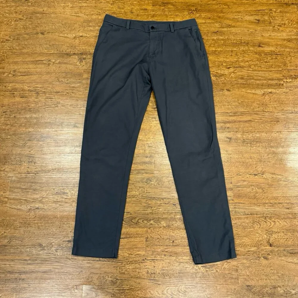 Lululemon‎ Gray Commission ABC Casual Performance Chino Pants Trousers Men 34x33
