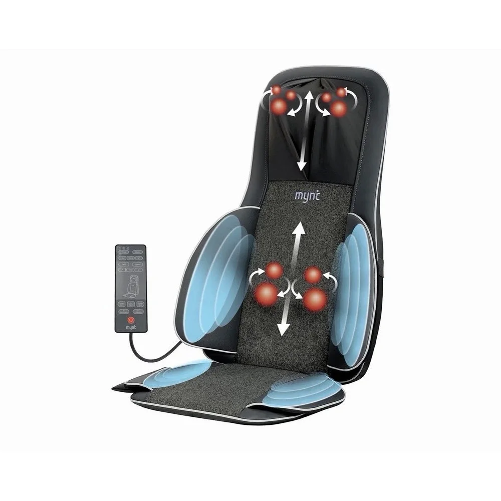 Mynt FSA Eligible HSA Approved Shiatsu Neck and Back Massager for Chair with 10