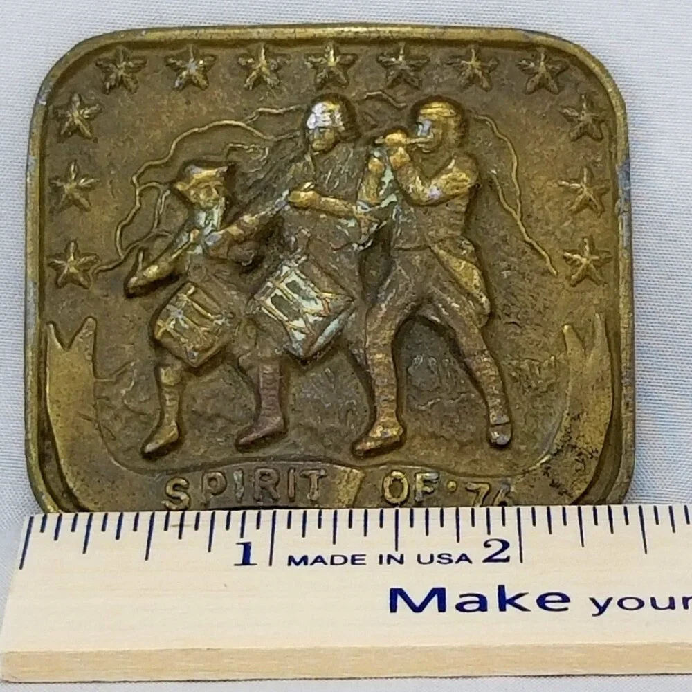 Belt‎ Buckle 1975 Spirit of '76 USA Independence Day 4th Of July 1976 By HENCEL