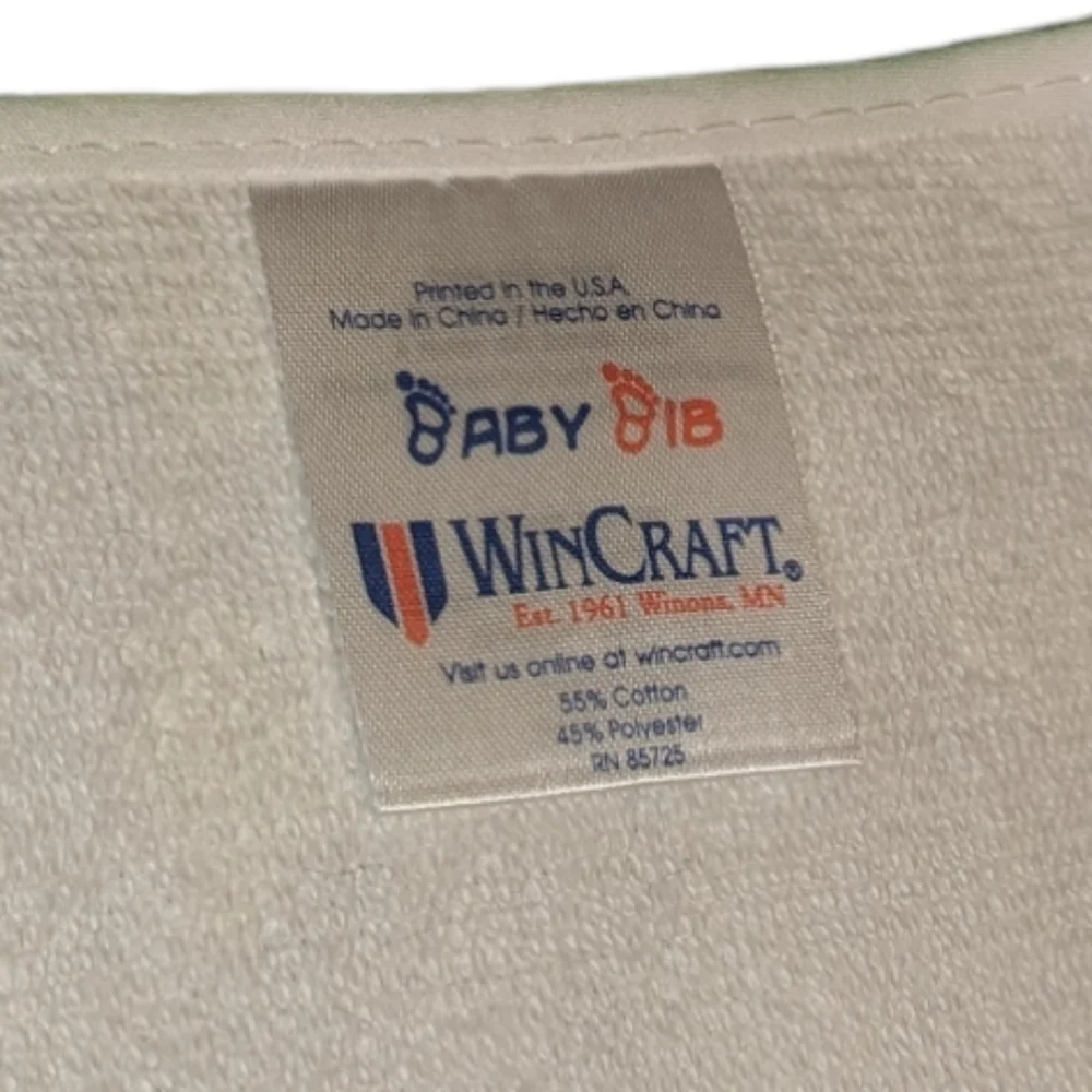 Wincraft Lucky Charm Green & Yellow Shamrock Clover Irish All Pro Baby Bib NWT