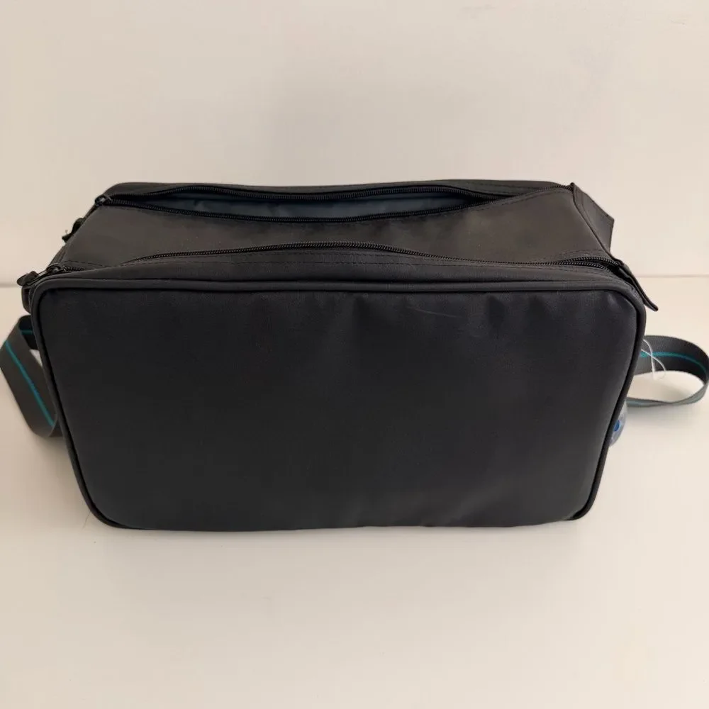 Vintage Camera Bag Black Camcorder Case Travel Storage Padded Dividers Retr