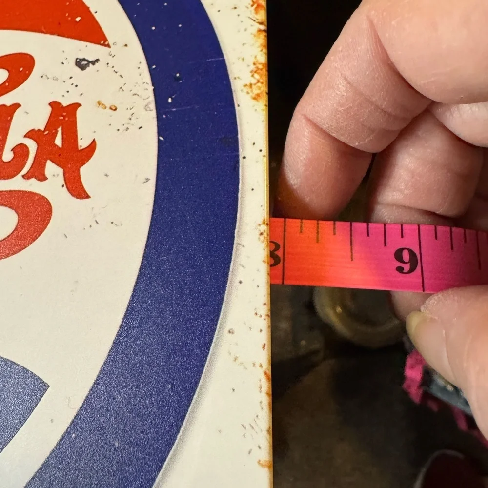 ★ Vintage Pepsi Cola Metal Advertising Sign Retro Soda Wall Decor