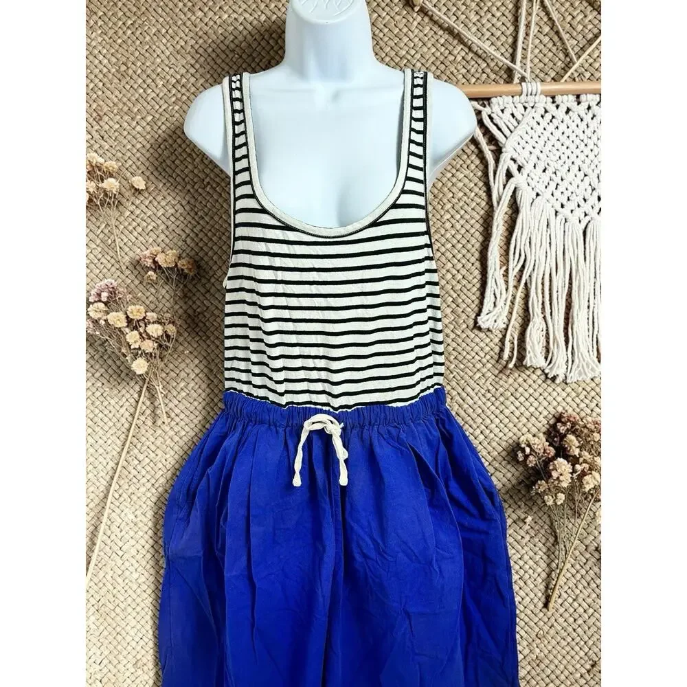 Free People Le Plage Jumpsuit Sz Small Relaxed Scoop Neck Free-est Baggy Pant