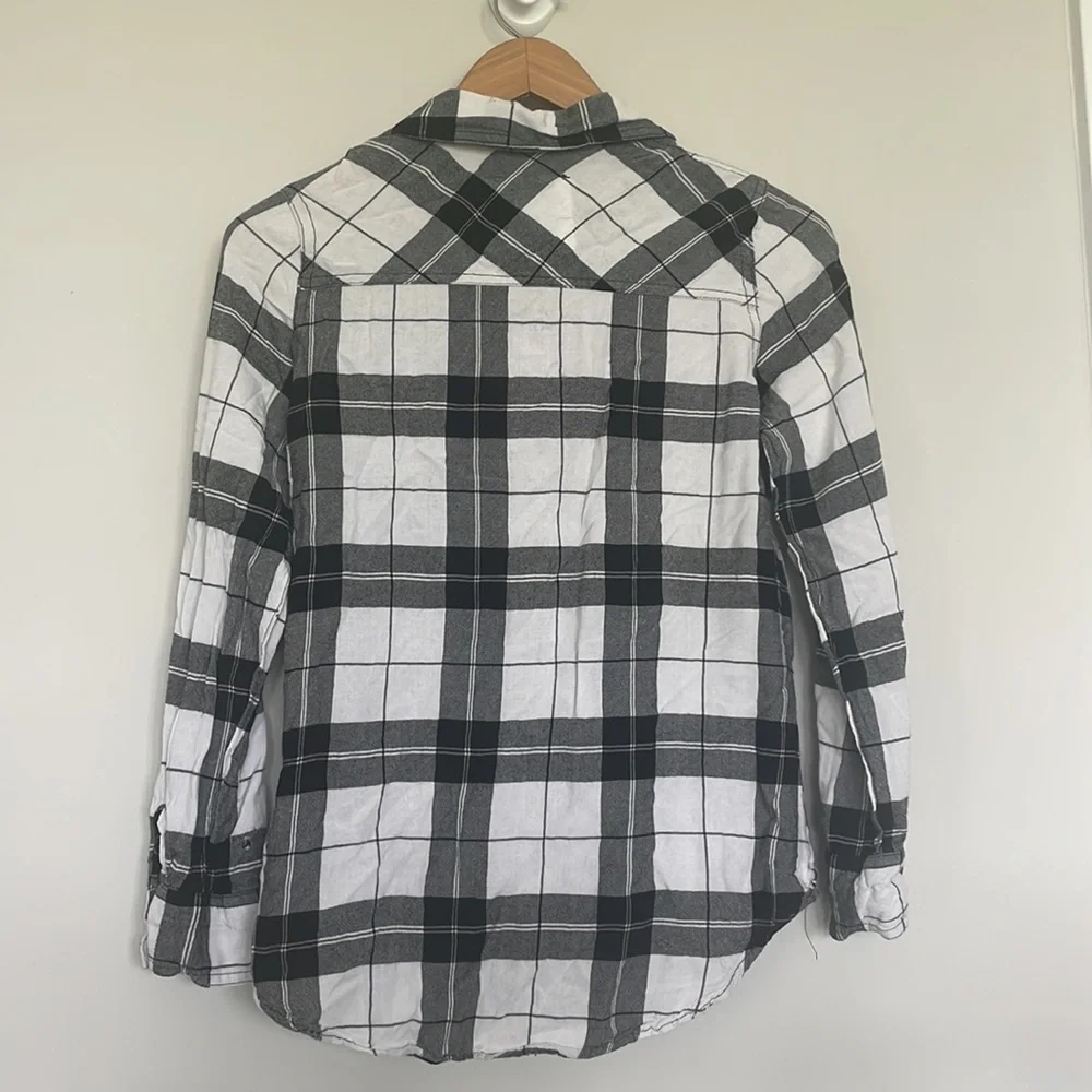 Justice black plaid