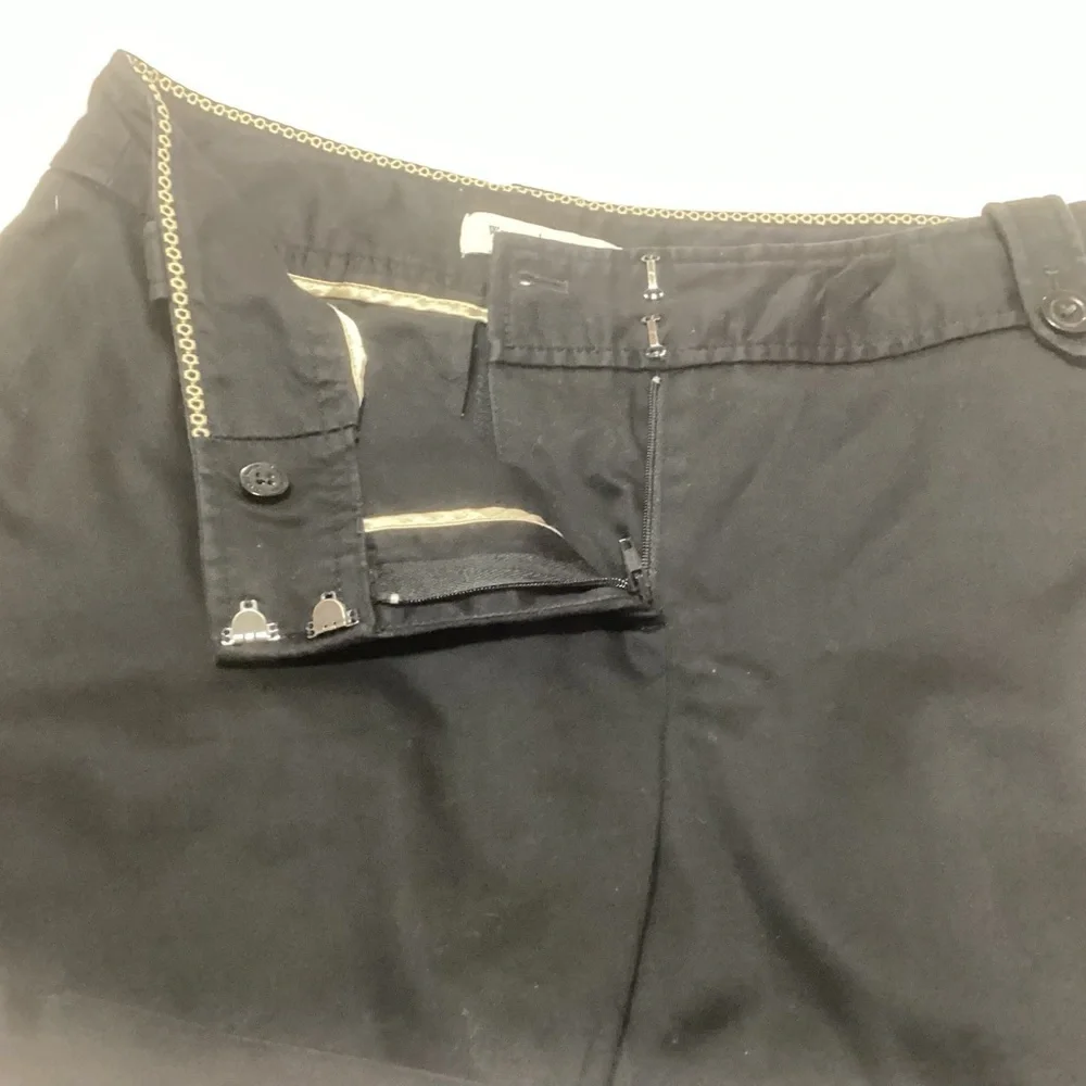 White House Black Market WHBM Black Shorts with Button Tab Detail 2