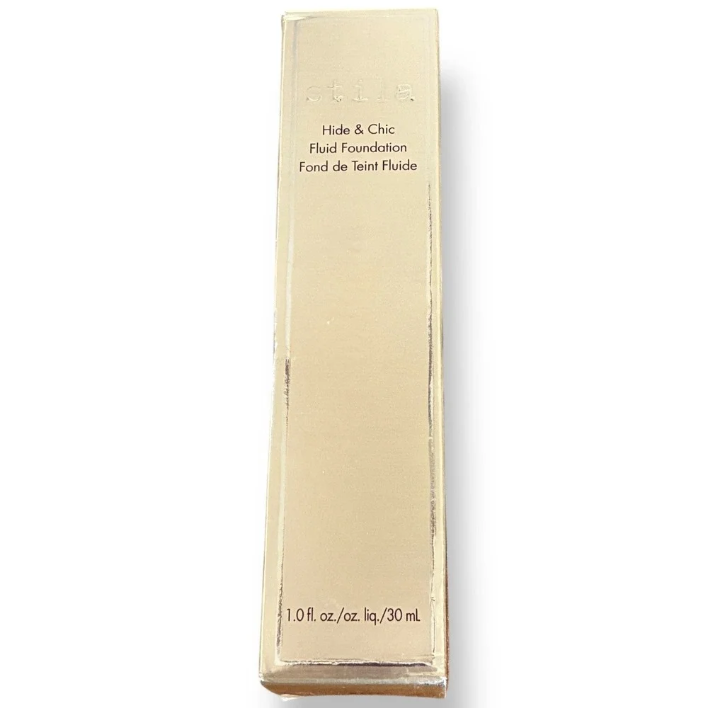 Stila‎ Hide & Chic Fluid Foundation Tan/Deep 3 1.0oz 30ml Full Size