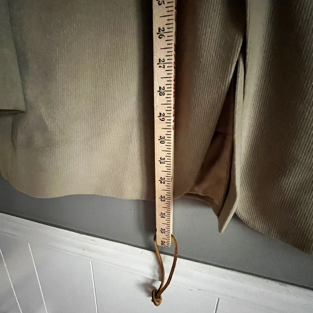 Vtg Tommy Hilfiger Mens Corduroy Blazer Jacket 44-46R Tan Business Office Formal