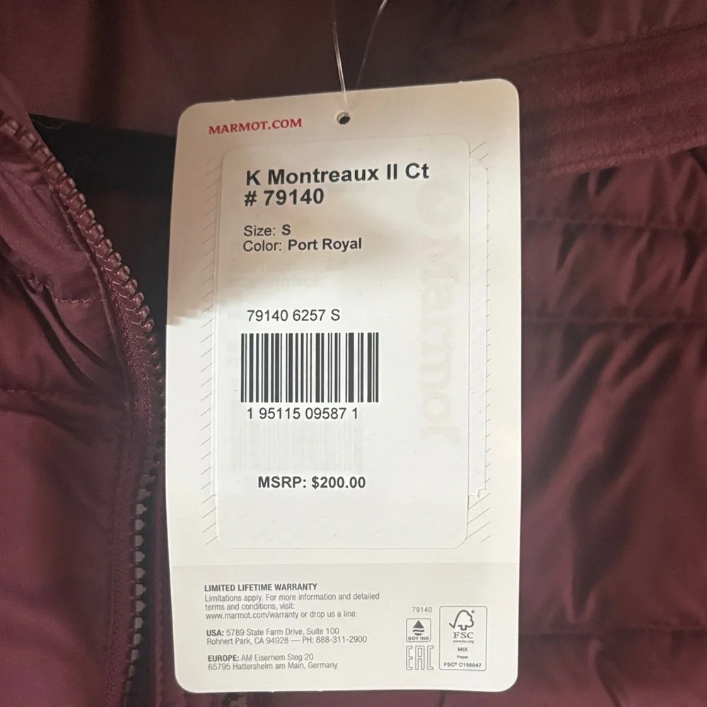 Marmot stylish jacket