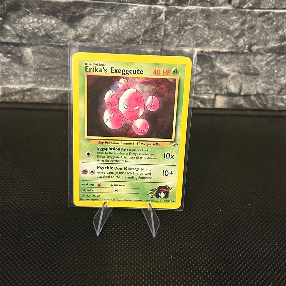 Pokemon Erika’s Exeggcute 77/132 Vintage from Gym Heroes Unlimited (2000) M/NM‎