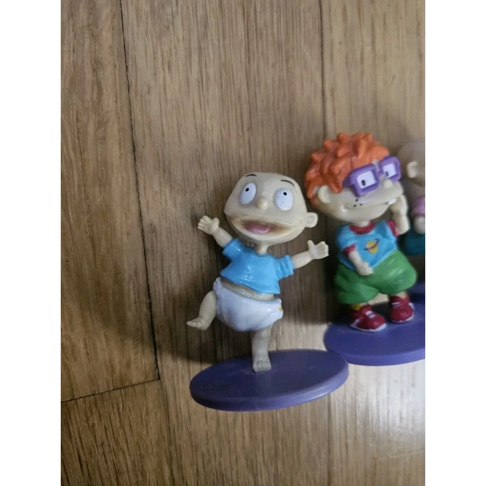 Lot Of 3 Vintage 1997 Rugrats Nickelodeon Applause Viacom Figure Toy Cake Topper