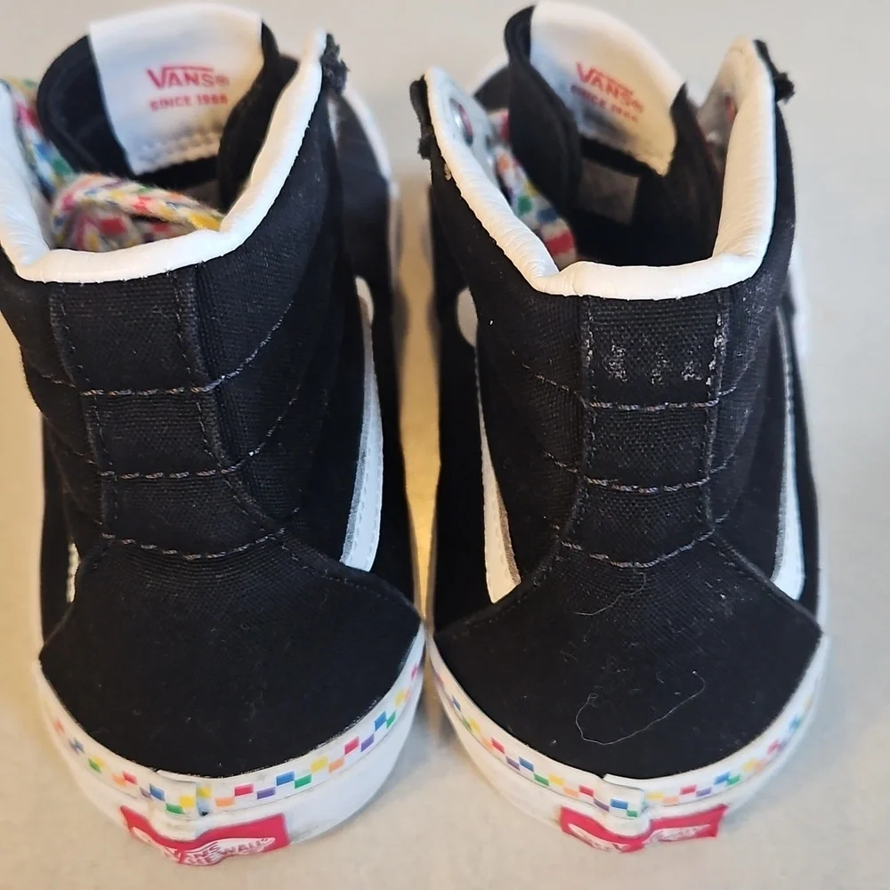 Vans Junior High Top Rainbow Sneakers