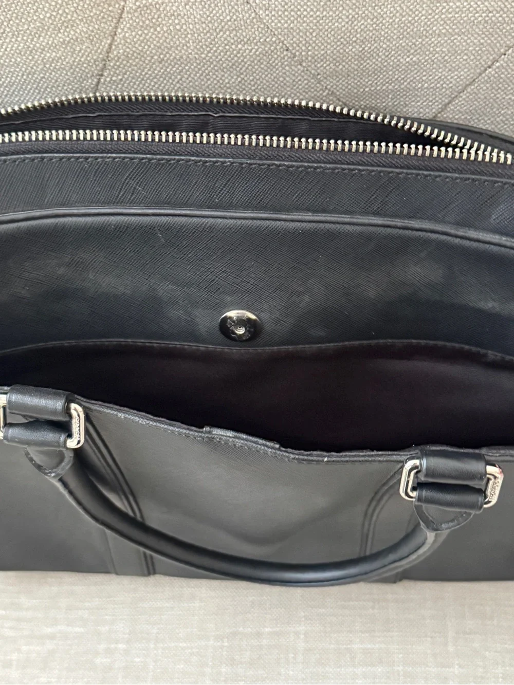 Coach leather laptop
