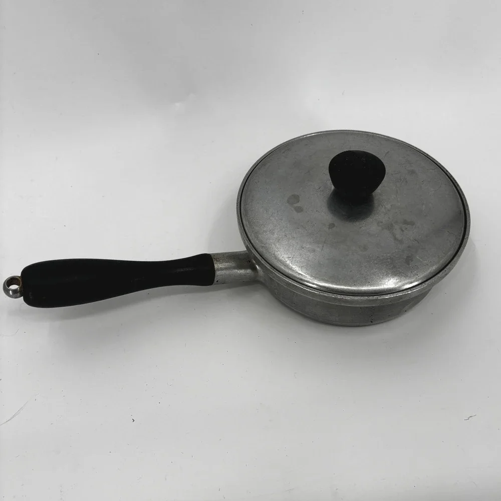 Kitchen Craft 1 Quart Cast Aluminum Saucepan with Lid Bakelite Handle Vintage