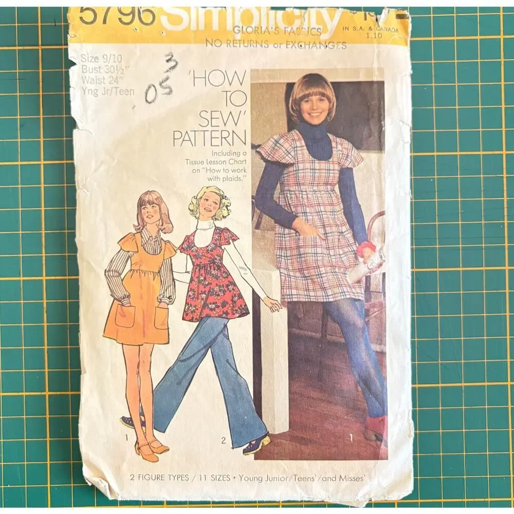 Simplicity 1970s tunic