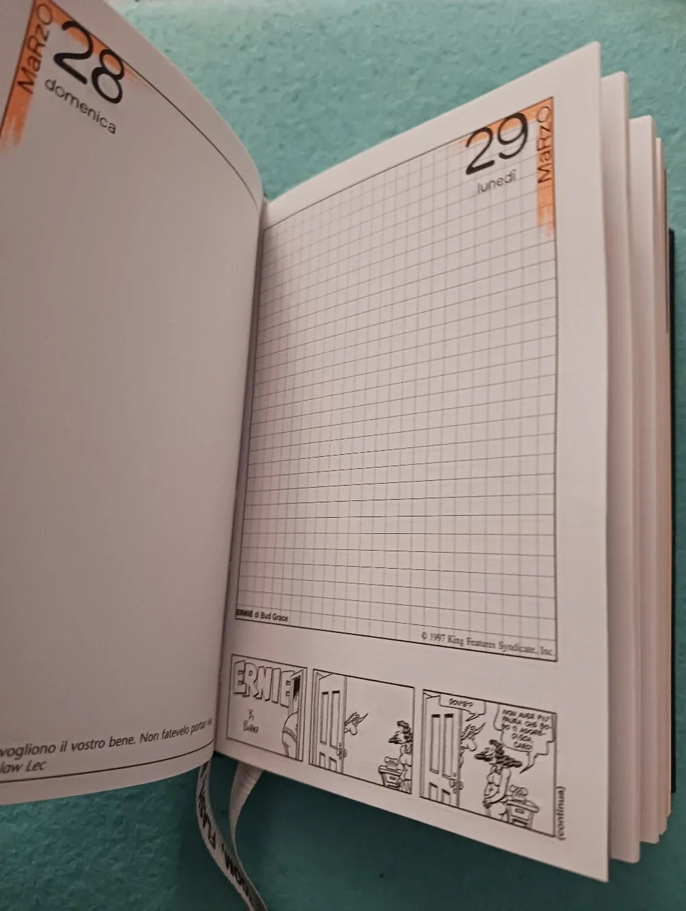 Vtg Y2k Planner Comix Mignon Plus School Diary ITALIAN Unmarked Hobonichi Style?