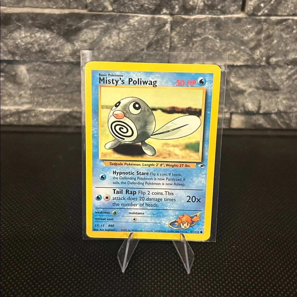 Pokemon Misty’s Poliwag 87/132 Vintage‎ from Gym Heroes Unlimited (2000) M/NM