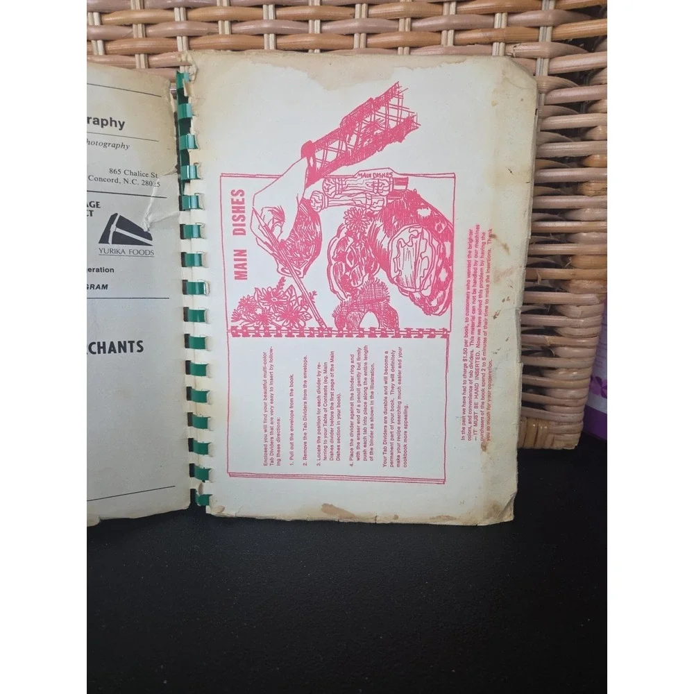 Ladies Friendship Circle Cookbook Concord, NC 1983 Vintage Local Recipe‎ Book