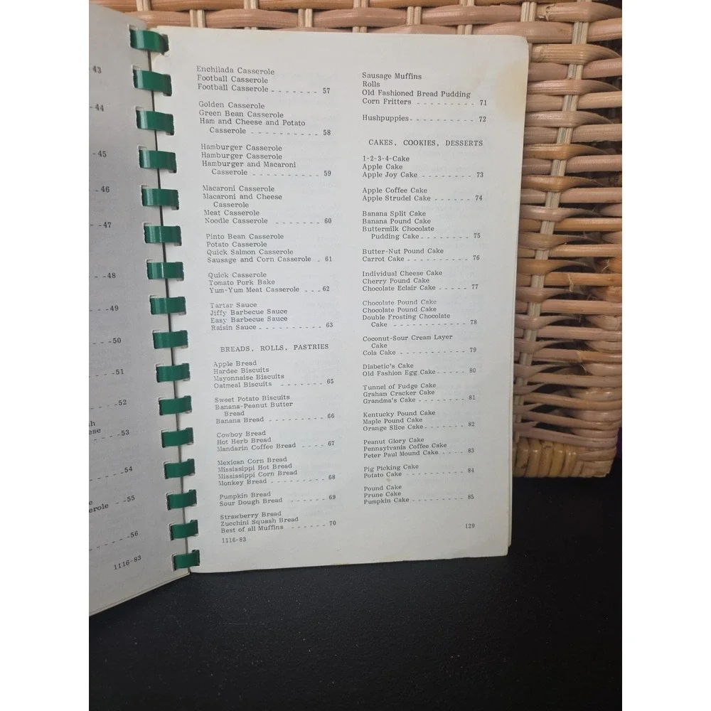 Ladies Friendship Circle Cookbook Concord, NC 1983 Vintage Local Recipe‎ Book