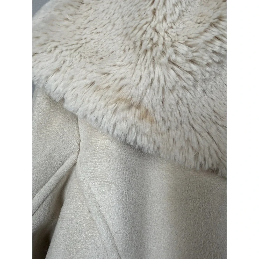 Jones New York Penny Lane Coat Soft‎ Cozy Faux-Suede Shearling Cottagecore XXL