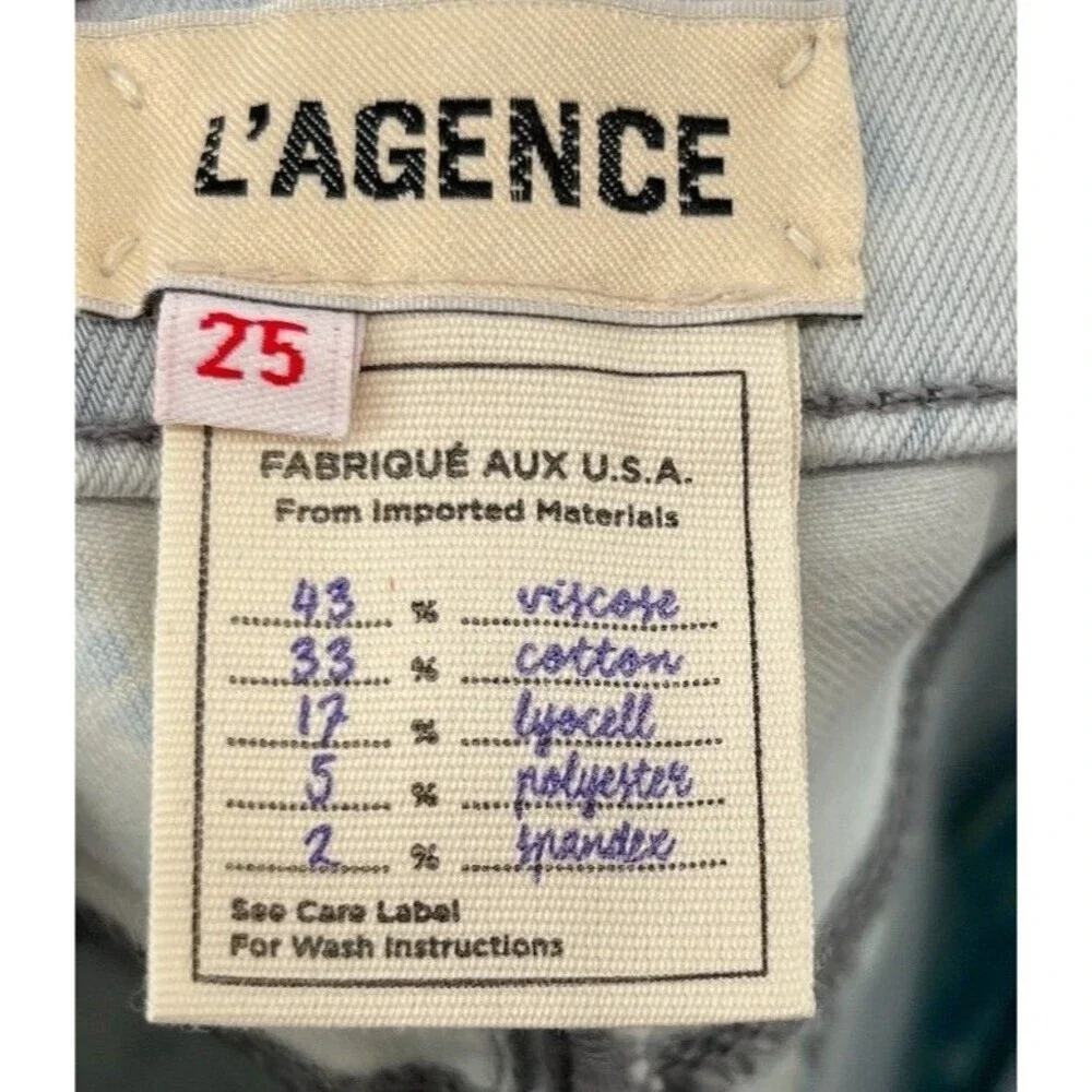 L'Agence Jeans Women's Size 25 Abyss Blue Tie Dye Skinny Margot