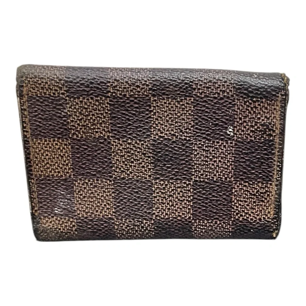 Louis Vuitton Brown Wallet with Gold‎ Accent