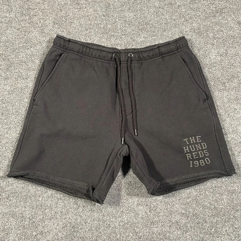 The Hundreds Fleece Cut Off Sweat Shorts Mens Size S Stretch Fit Gym Training
