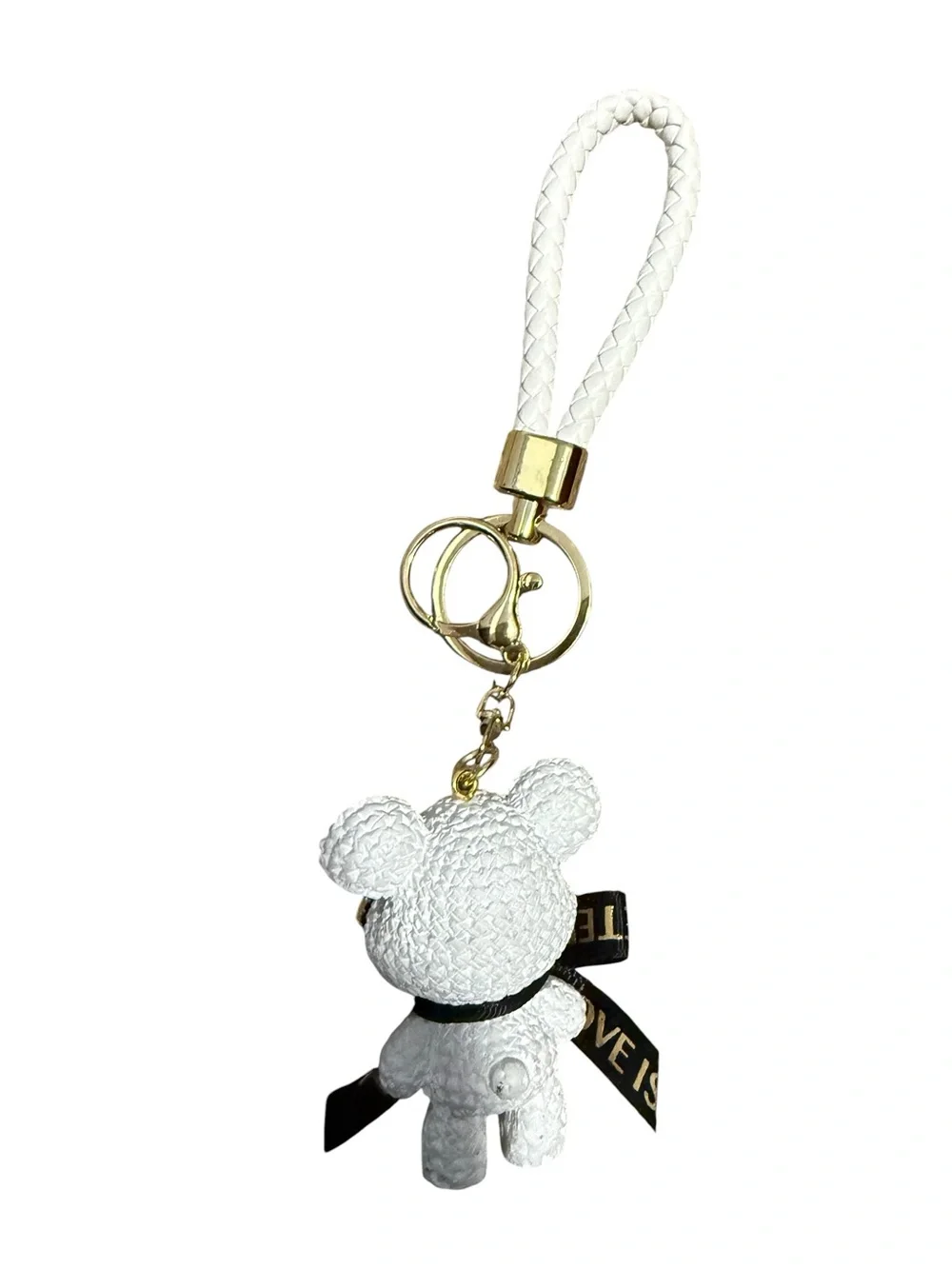 Bag charm stylish white