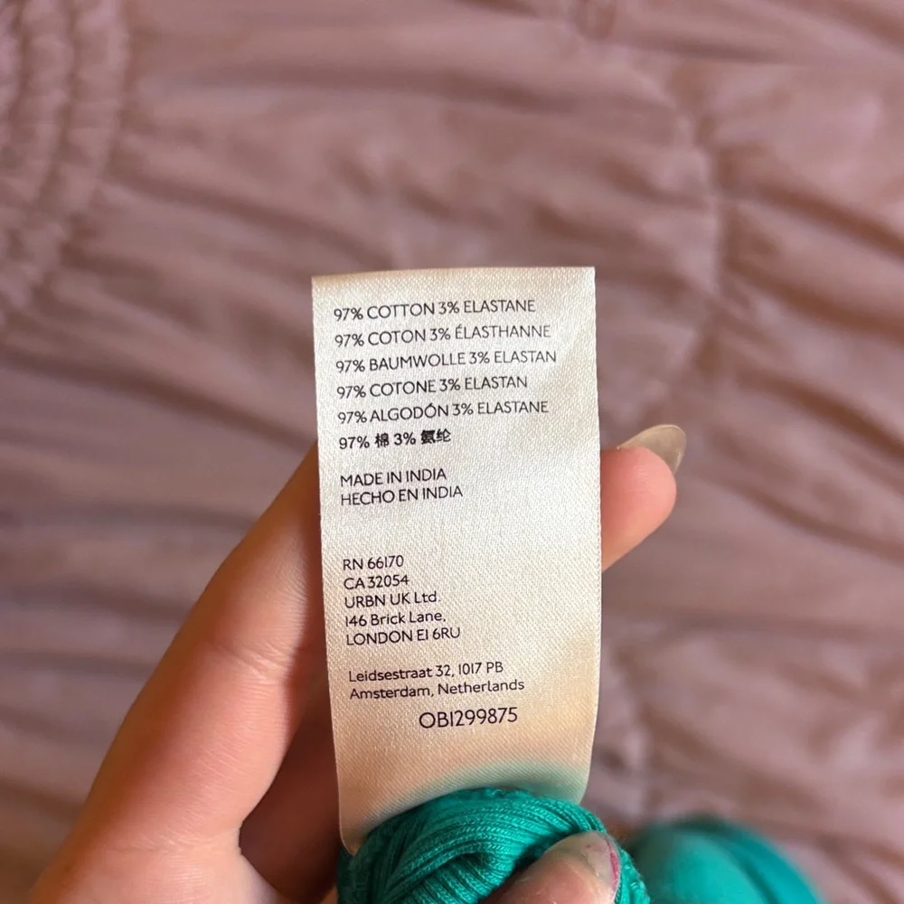 Anthropologie vibrant teal