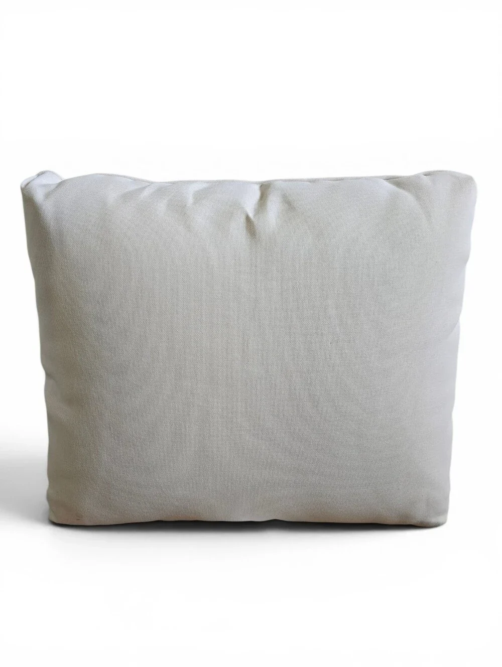 Set Of 2 Ivory Patio Accent Cushions 21x18 Textured Neutral Outdoor Style Pillow