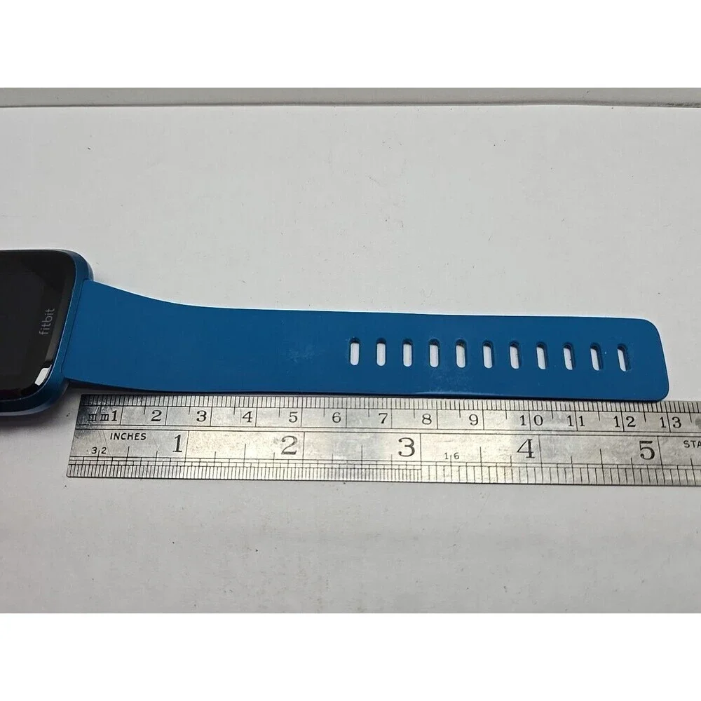 Fitbit Versa Lite FB415 Marina Blue Smartwatch HR 50m Aluminum Case With Charger