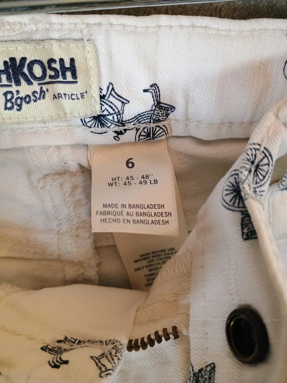 OshKosh Bgosh cream colored